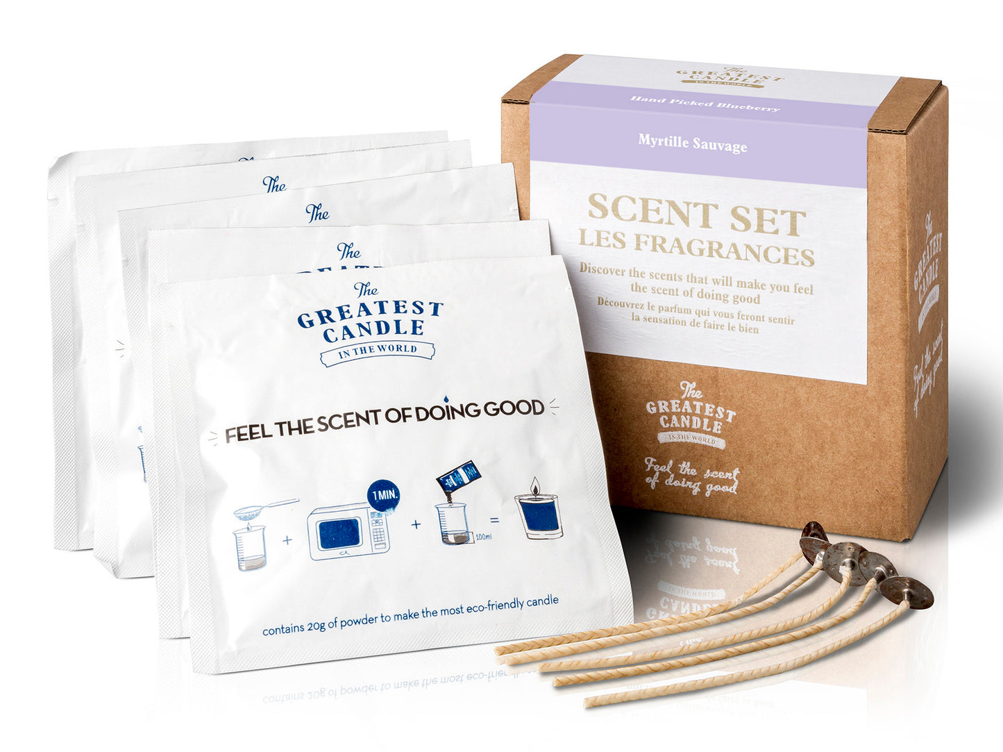 Kit Scent Set - velas ecológicas sustentáveis